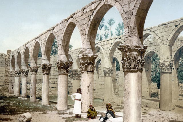 Ruins of the Great Palace in Anjar, Lebanon