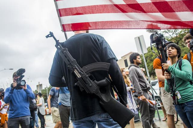 Texan gun-right activists claim all students and staff will be safer when everyone is entitled to carry a weapon
