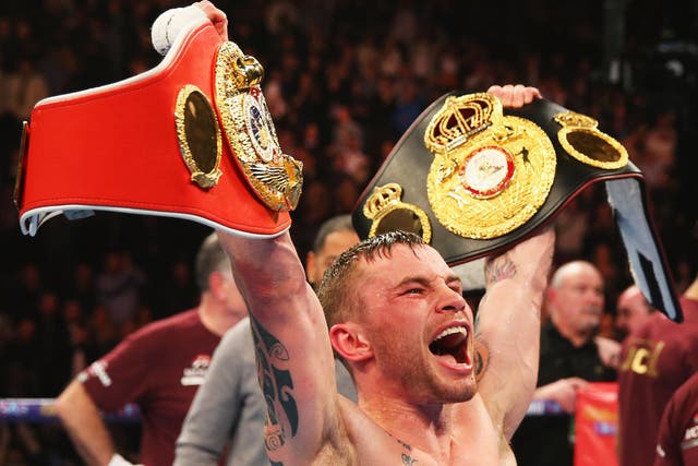 Carl Frampton holds his titles after beating Scott Quigg