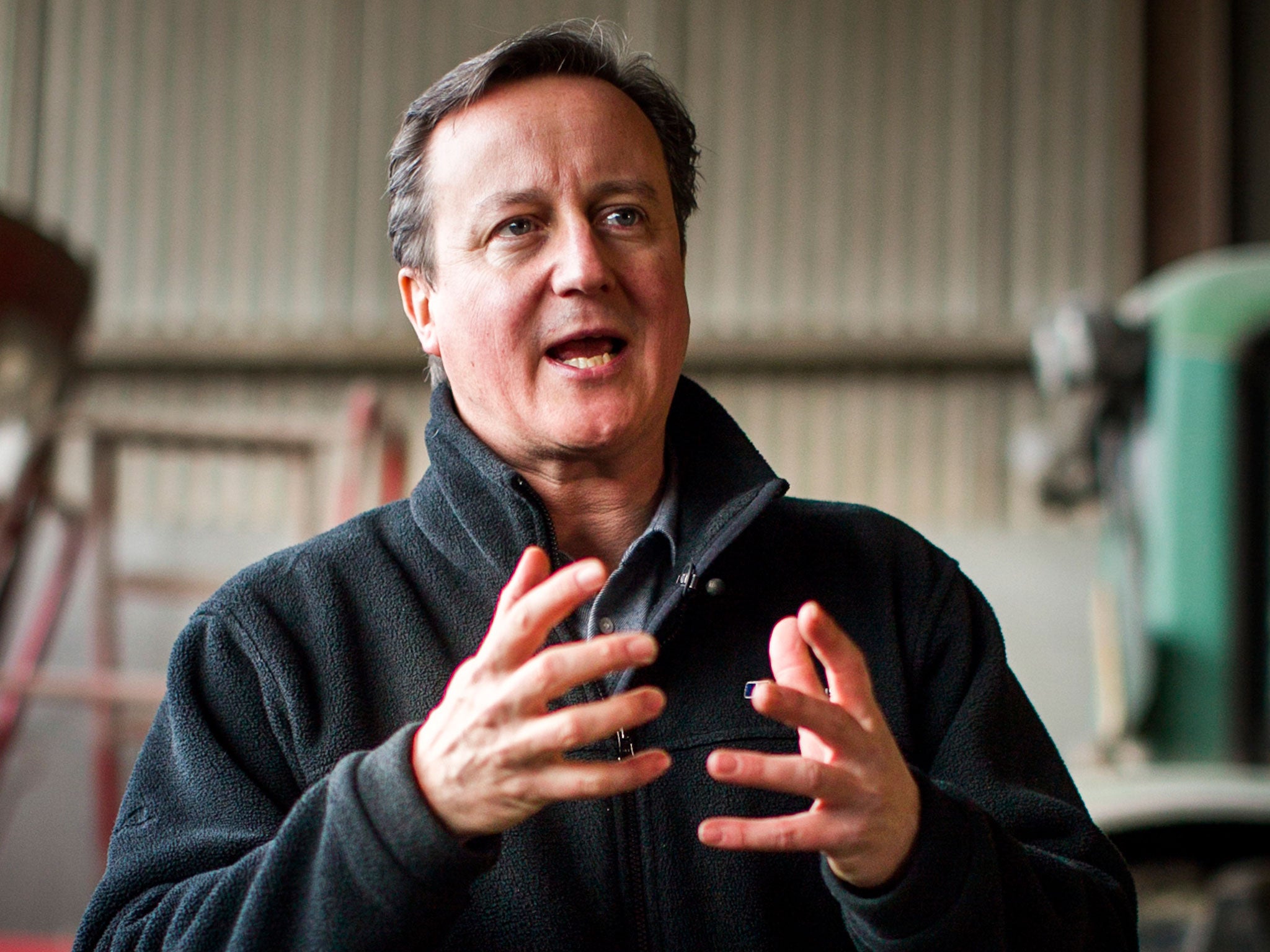 David Cameron in Ahoghill, Co Antrim