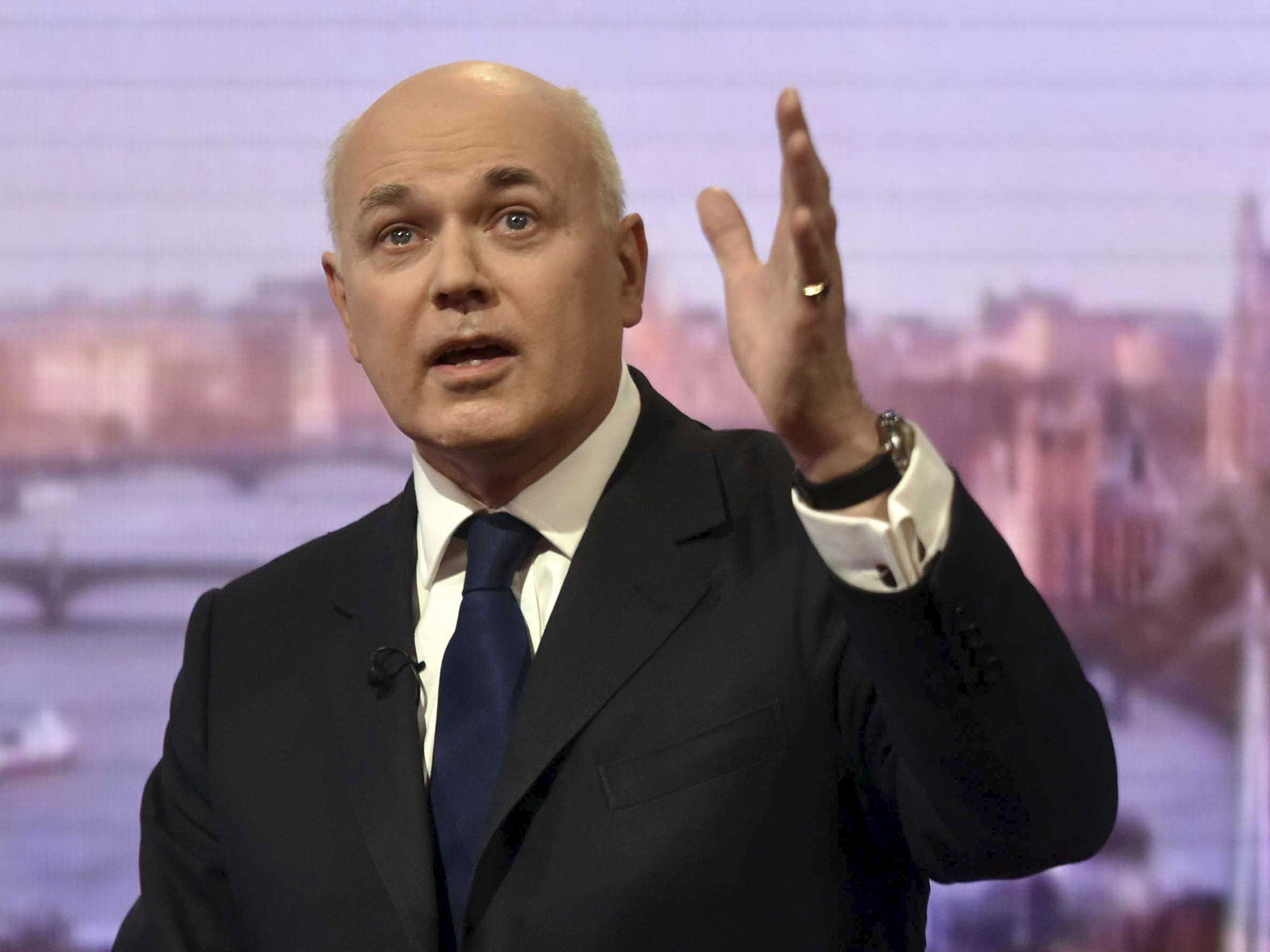 Work and Pensions Secretary Iain Duncan Smith on the BBC’s ‘Andrew Marr Show’
