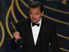 Oscars 2016: Kate Winslet reacts as Leonardo DiCaprio wins Best Actor 