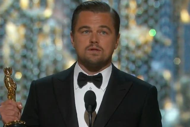 Leonardo DiCaprio wins his first Oscar for 'The Revenant'
