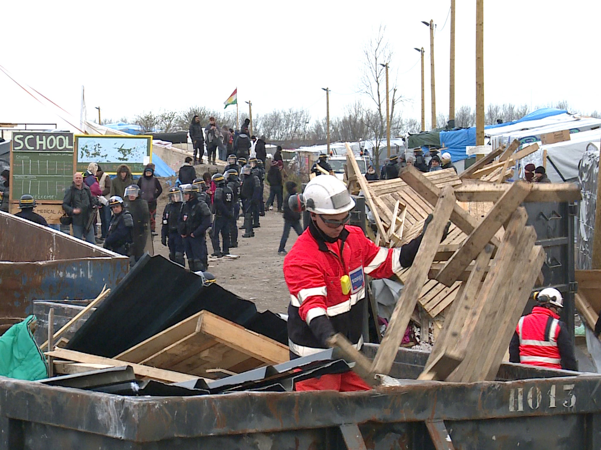 The Government plans to dismantle most of the camp by the end of March