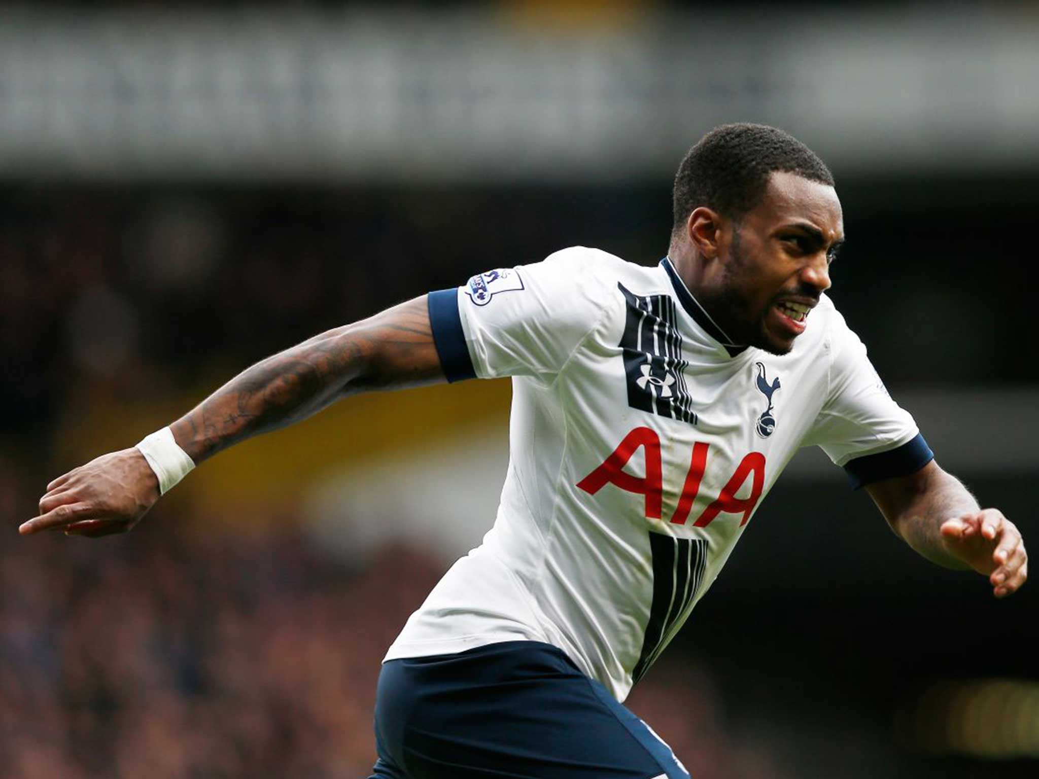 Tottenham full-back Danny Rose enjoys pushing up the field