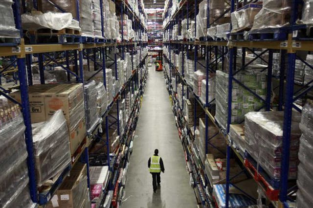 Ocado's distribution centre in Hatfield, Hertfordshire. Will its mystery customer buy this kit? 