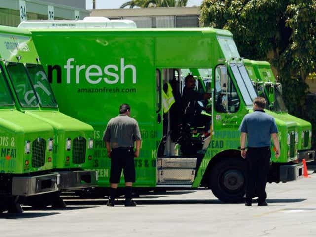 The Amazon Fresh service in the US is available only in select locations. It has an annual fee of $200 (£144) for deliveries