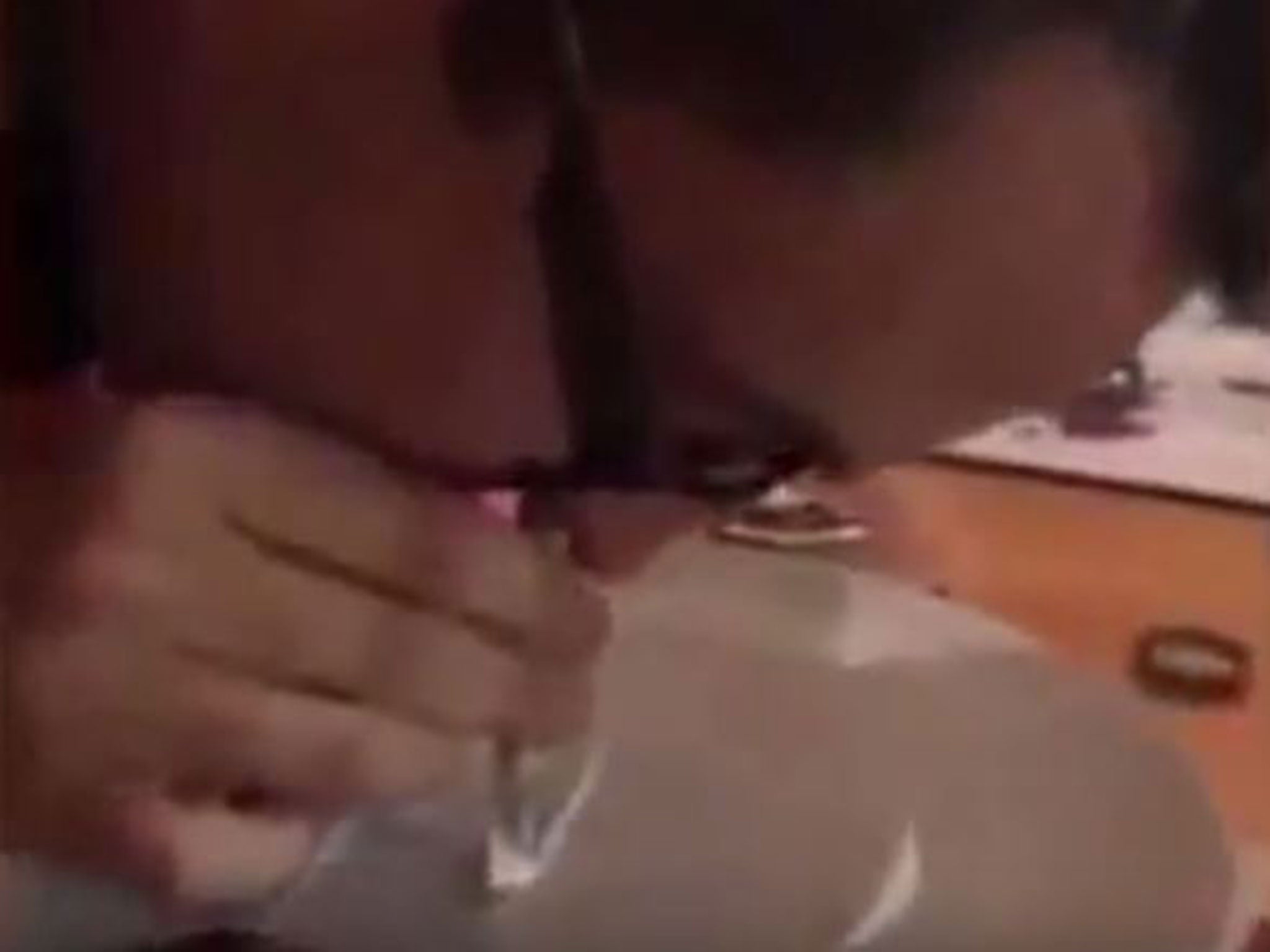 Video footage of Father Stephen Crossan snorting a line of cocaine, obtained by the Sun on Sunday