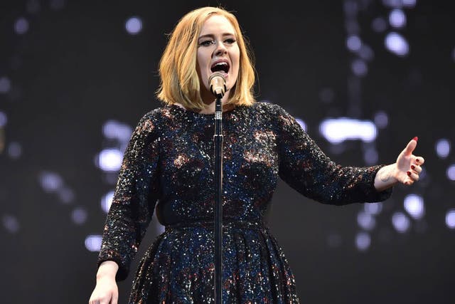 Safety in numbers: Adele performs in Belfast on the first date of her UK tour