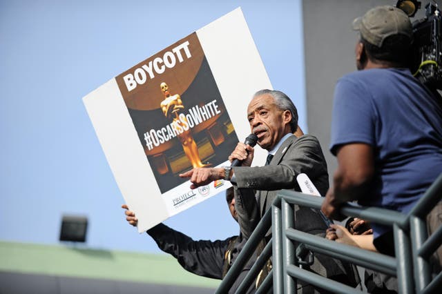 Al Sharpton calling on people to boycott the Oscars in LA