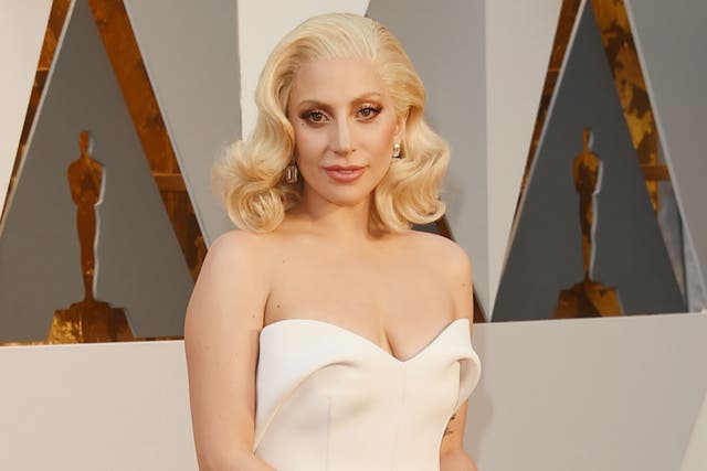 Lady Gaga at the 88th Annual Academy Awards