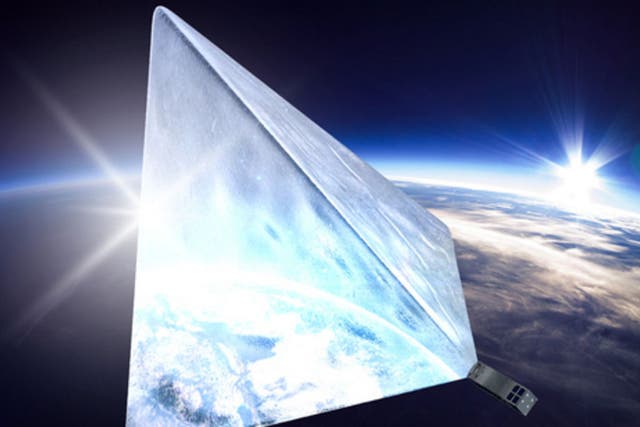 An artist's impression of what the Mayak satellite could look like once in orbit