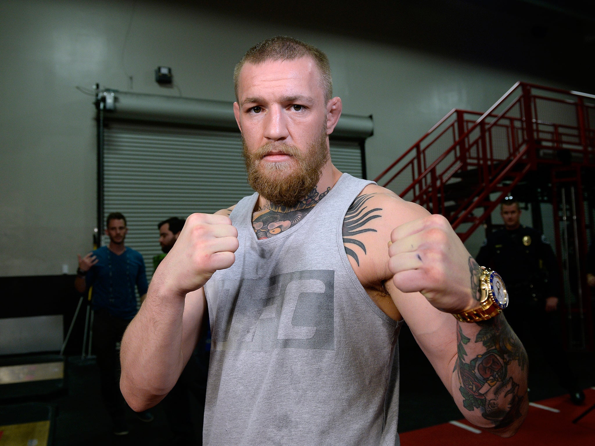 &#13;
Conor McGregor has stepped up two wieght divisions since his last fight&#13;