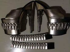 Woman with gun-shaped shoes stopped by airport security