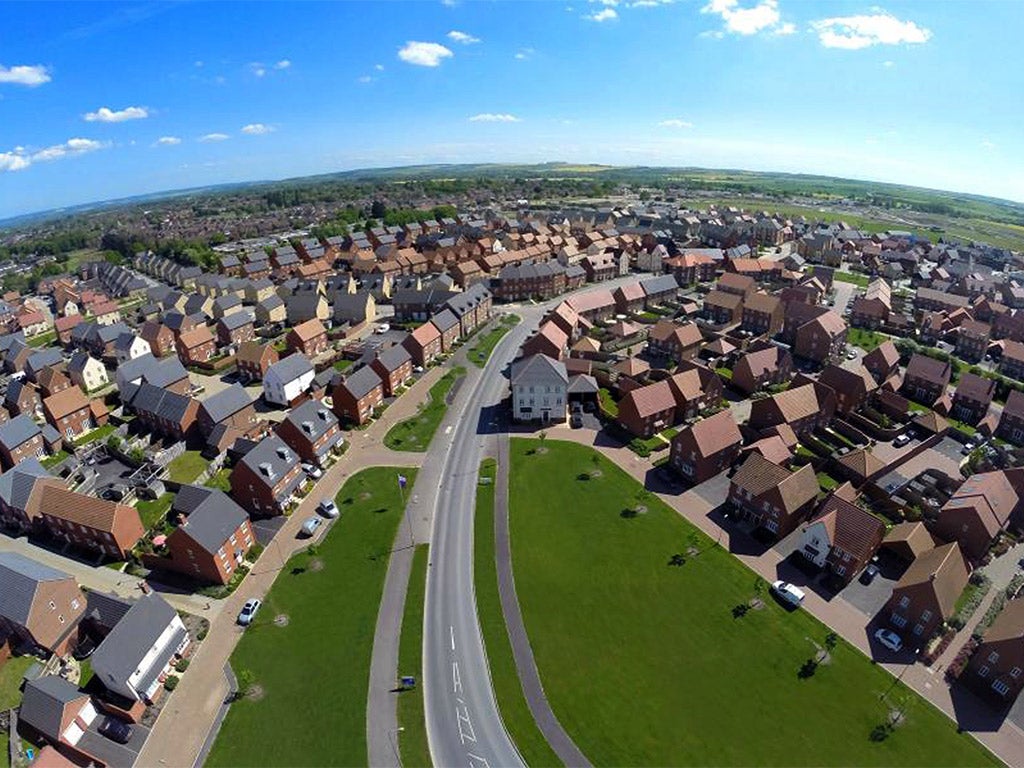New homes built by Taylor Wimpey on the edge of Didcot in Oxfordshire