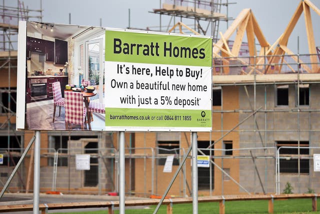 Pre-tax profits at Barratt Homes have jumped 40 per cent in the past six months