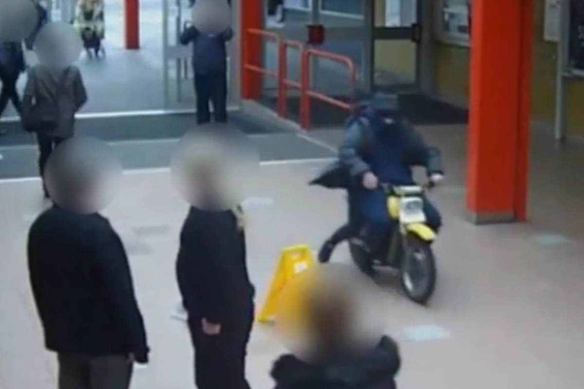 Man jailed for riding motorbike through busy shopping centre | The ...
