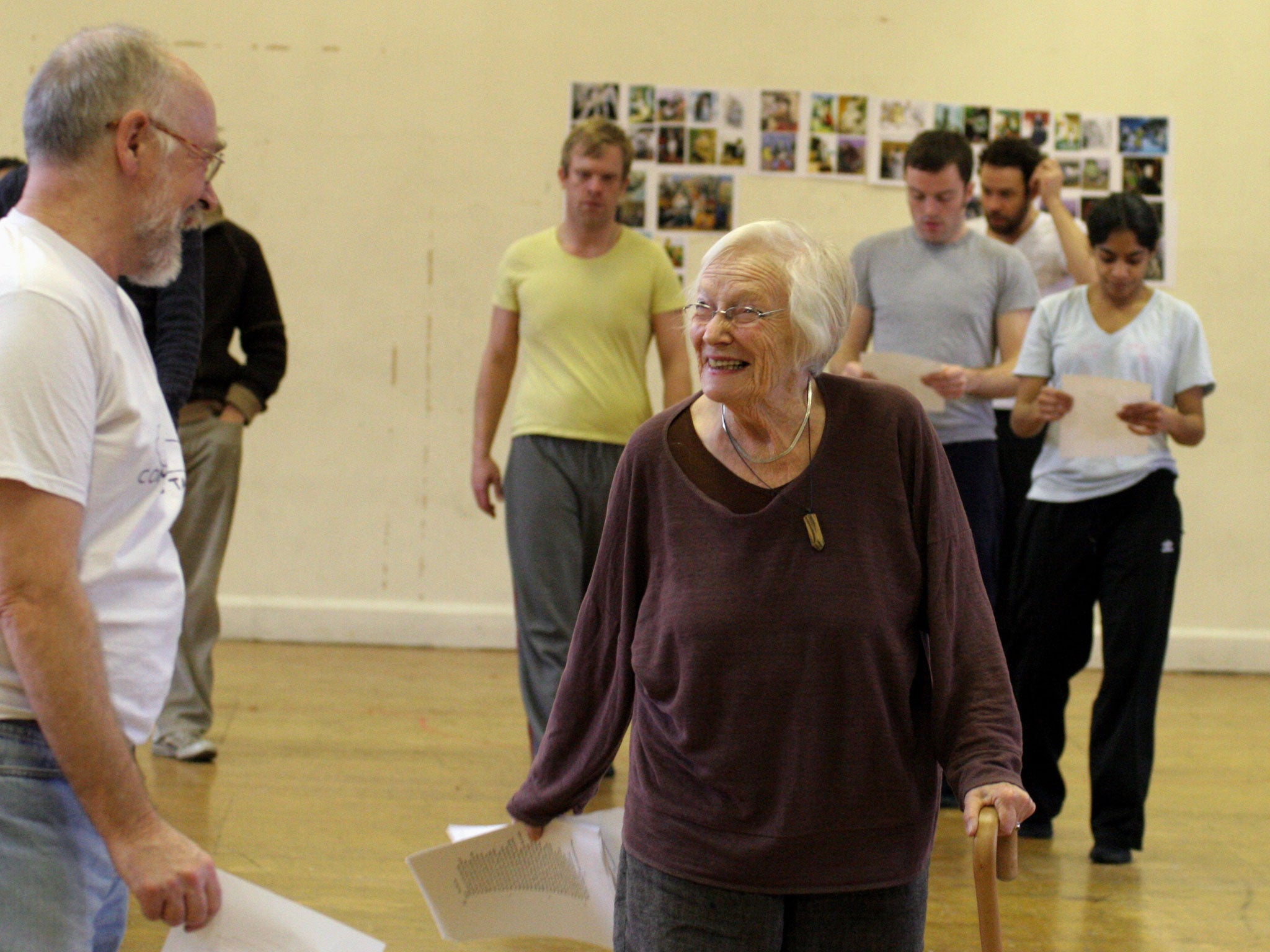 Cicely Berry in rehearsals at the RSC in 2008