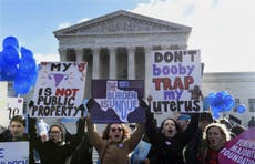 Read more


US Supreme Court divided over abortion rights battle