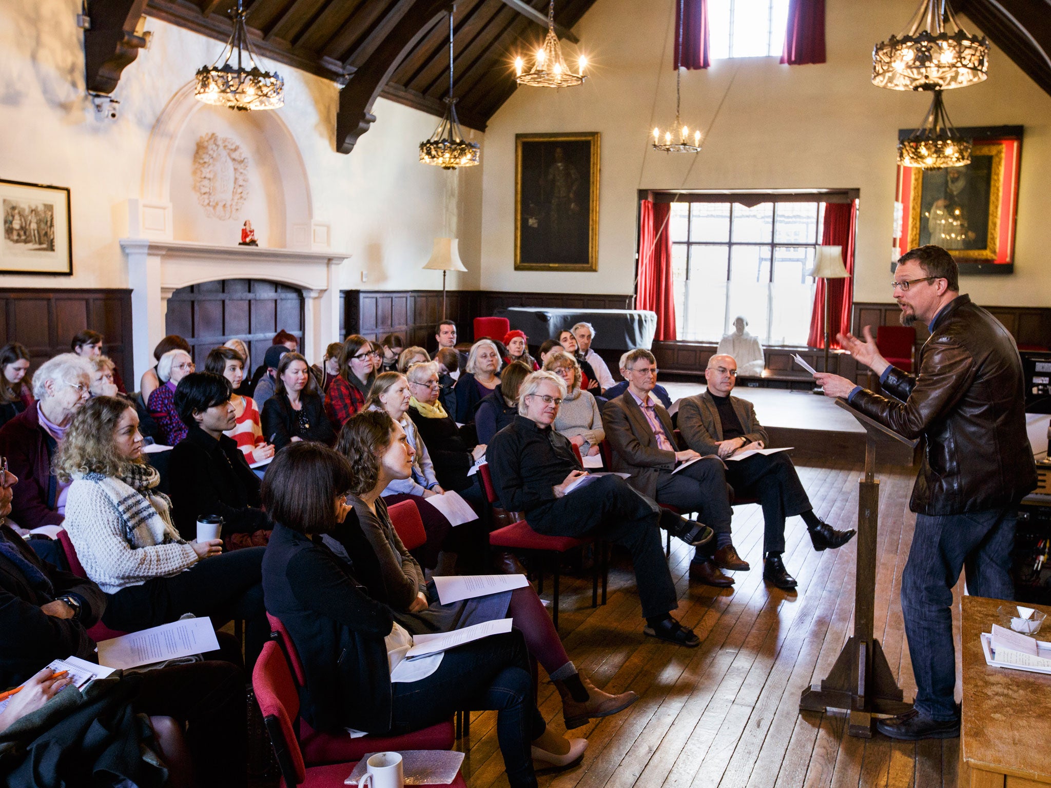 Professor Ewan Fernie gives a seminar at the Shakespeare Institute