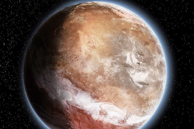 How Mars would have looked three billion years ago, according to a new study