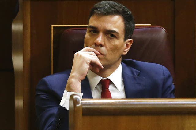 Socialist leader Pedro Sanchez looks likely to fall short of the majority he needs to form a new government, which could trigger a second round of elections