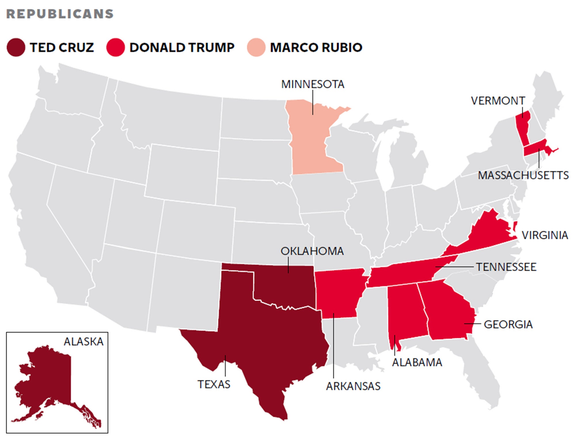 &#13;
Super Tuesday: the winners&#13;