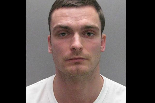 Adam Johnson’s police mugshot, after his conviction