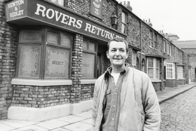 Warren on set in 1985: his soap’s name was originally intended to be ‘Florizel Street’