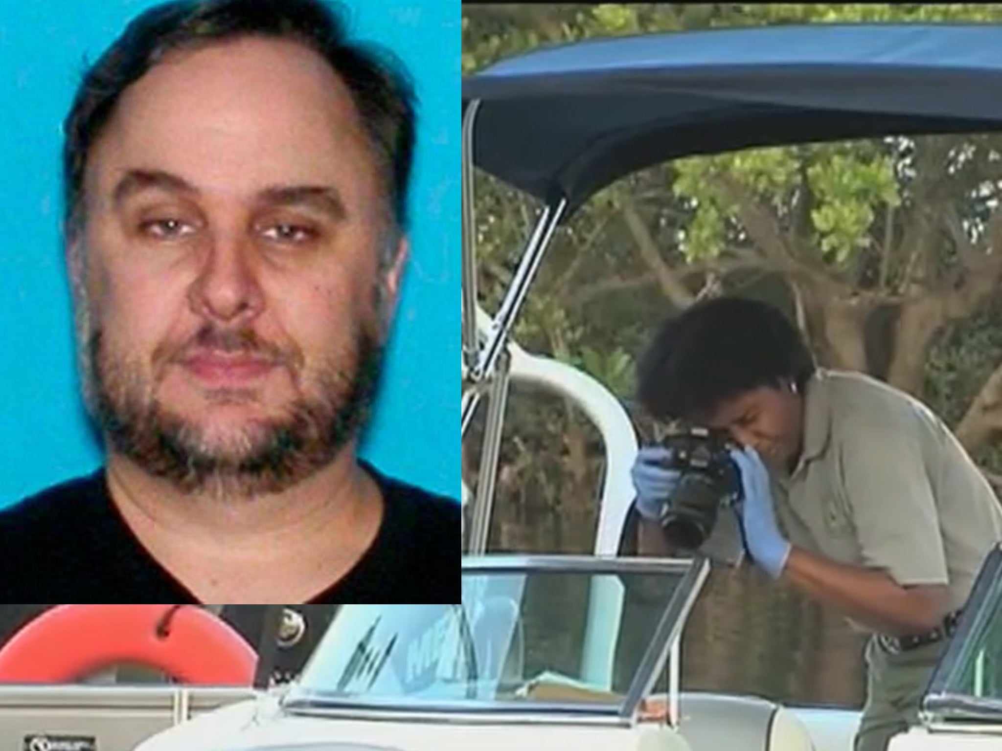 A photographer takes a picture of the rental boat Ohrn used to fake his death