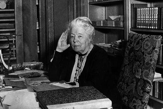 Author Selma Lagerlof on her 75th birthday in 1933