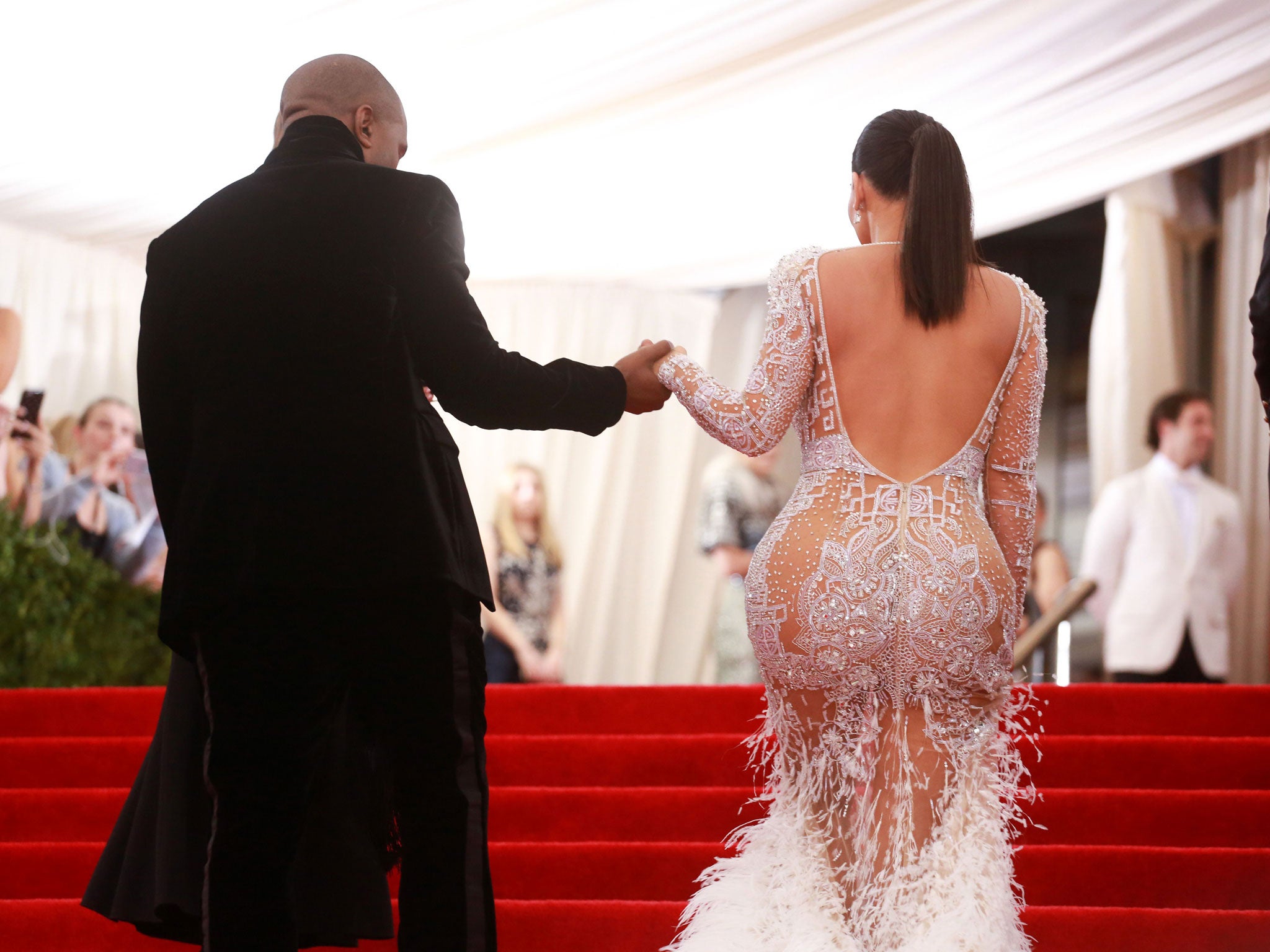The rear is having a ‘moment’: Kanye West and Kim Kardashian