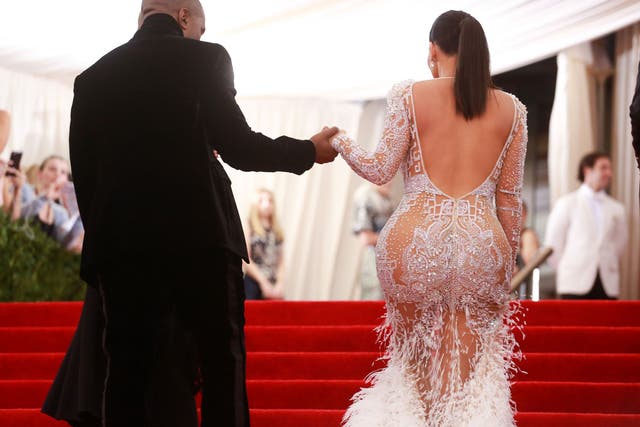 The rear is having a ‘moment’: Kanye West and Kim Kardashian