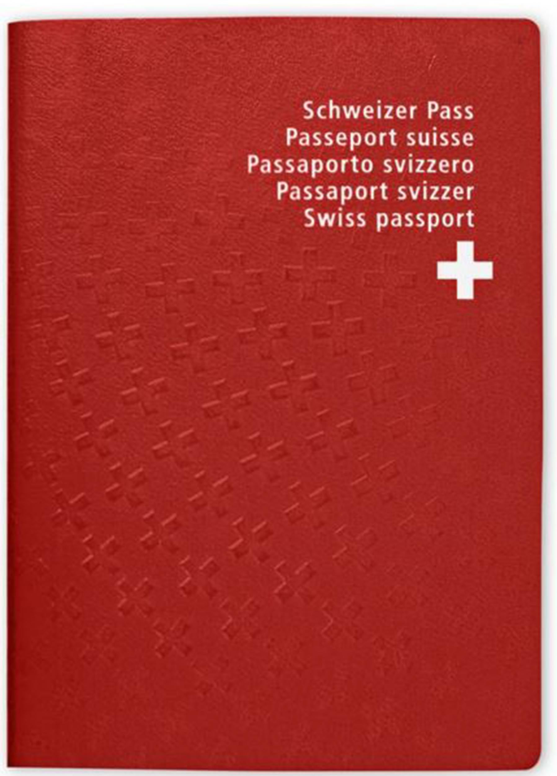 Swiss passports are bright red.