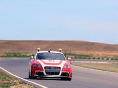 Driverless Audi reaches speeds of 120mph around a race track