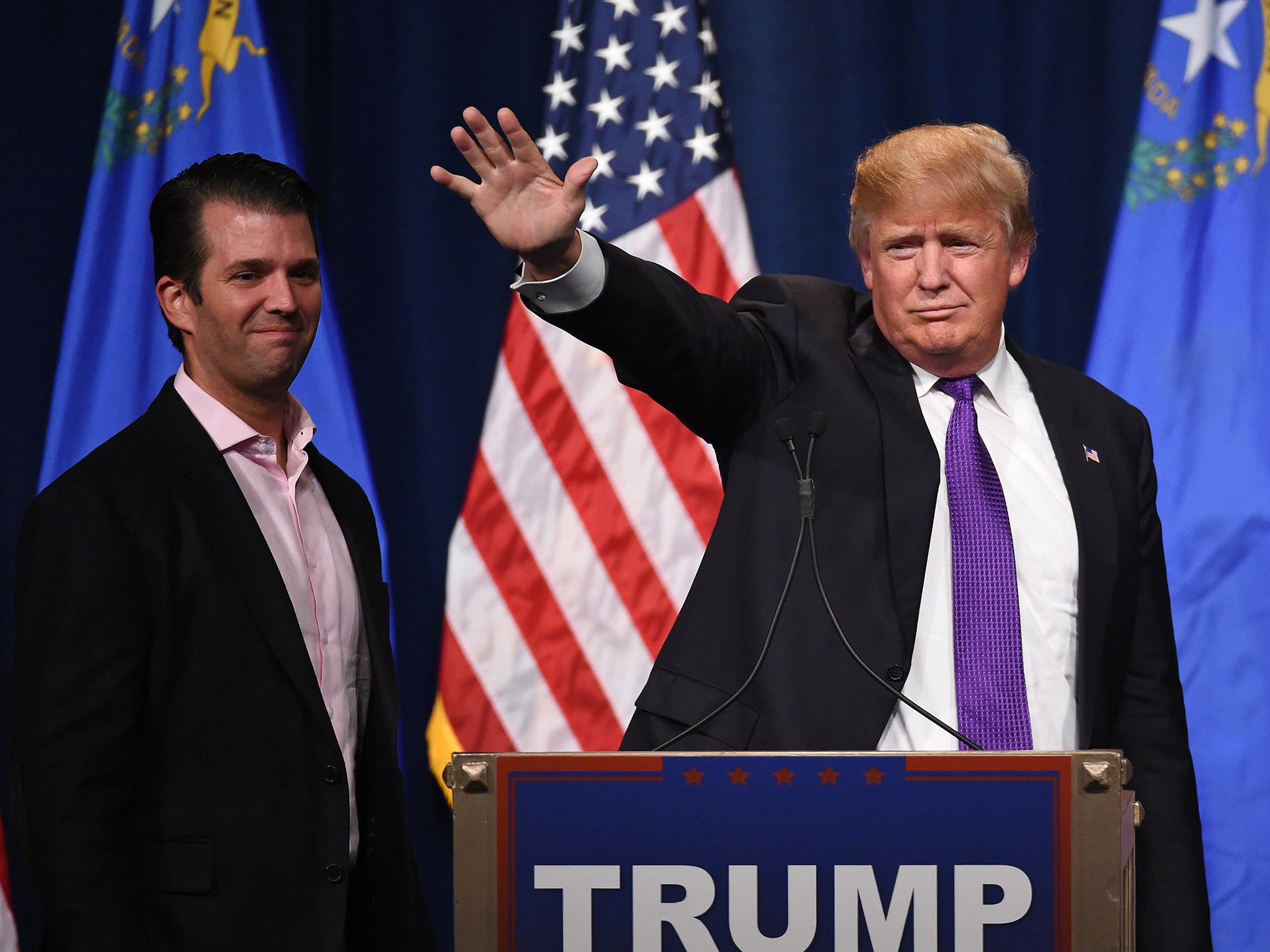 Republican presidential candidate Donald Trump's eldest son has been an active part of his campaign
