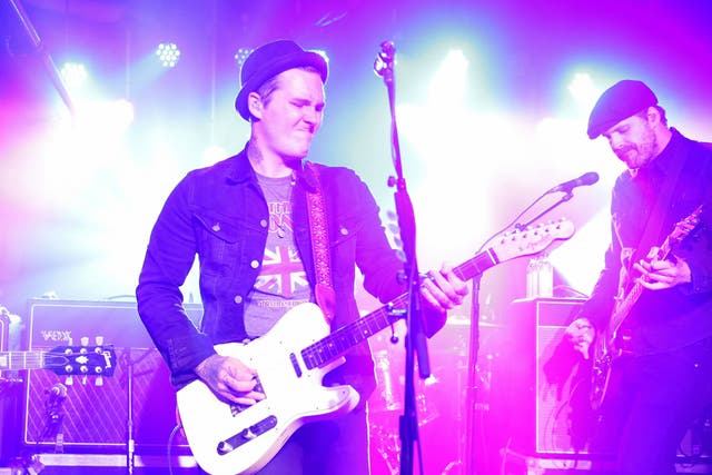 Brian Fallon performing with The Gaslight Anthem who are currently on indefinite hiatus
