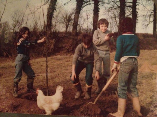 Dig it: young visitors at the Farm for City Children in the 1970s