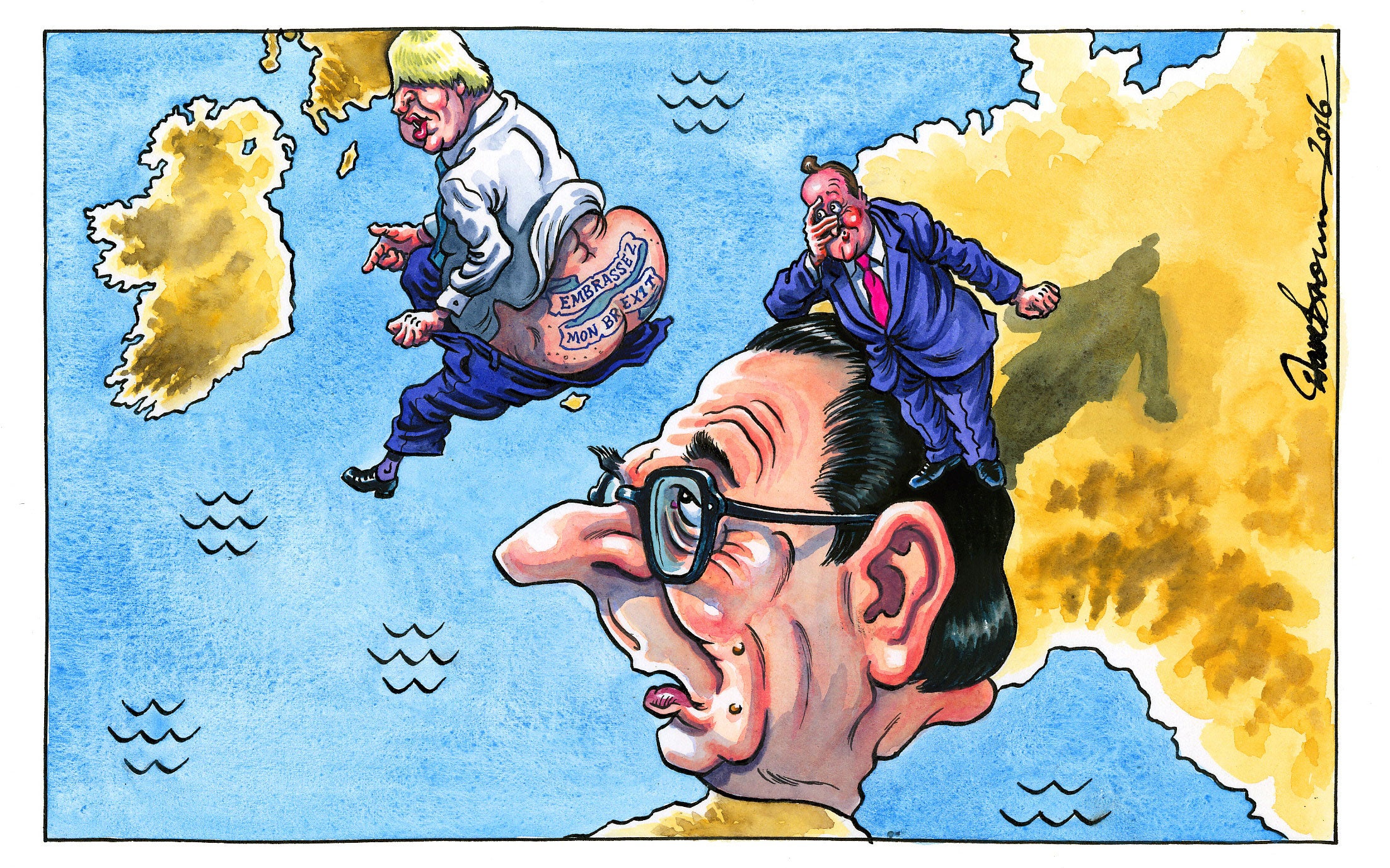 Boris Johnson campaigns for Brexit