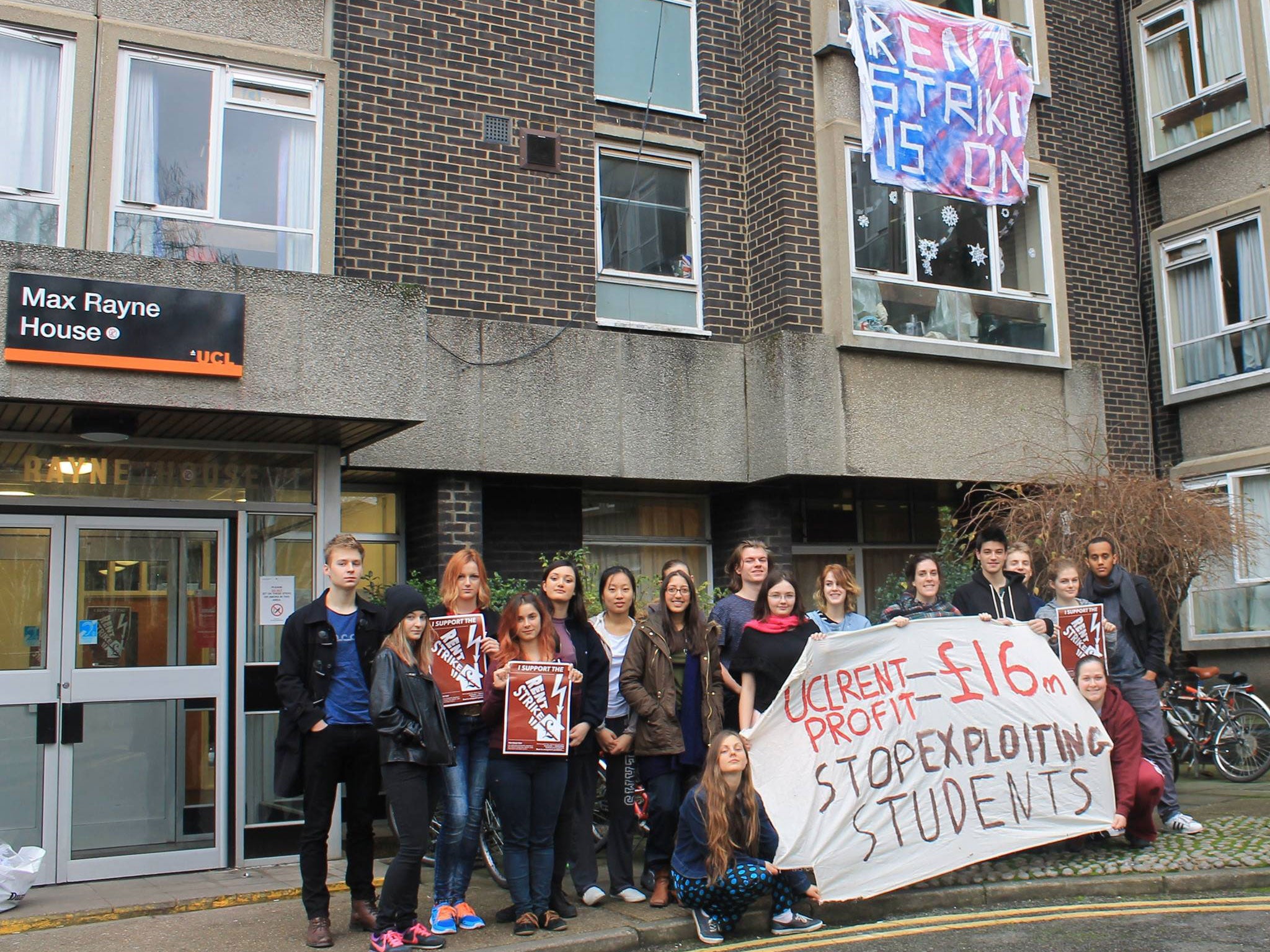 UCL Halls of Residence rent protest