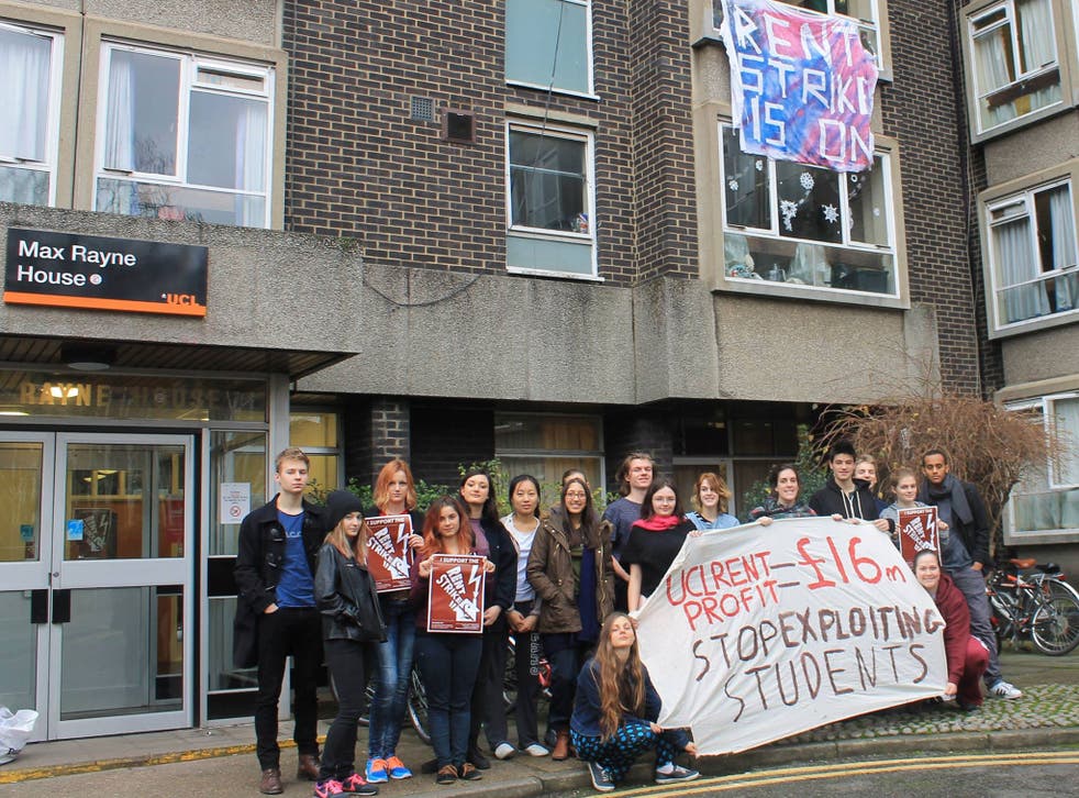 A UCL Halls of Residence rent protest