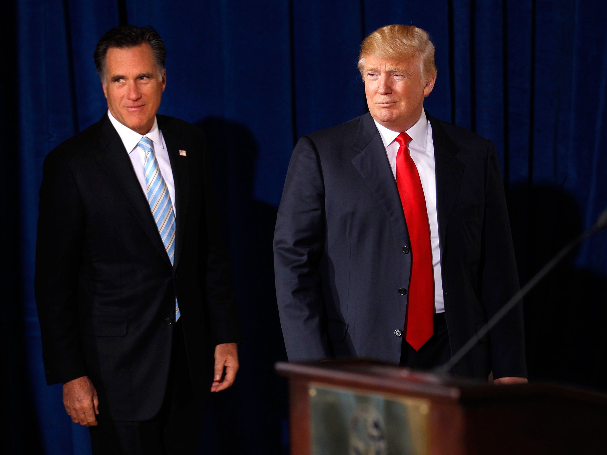 Mitt Romney and Donald Trump worked together four years ago, when the then Republican presidential candidate received public backing from the New York property magnate
