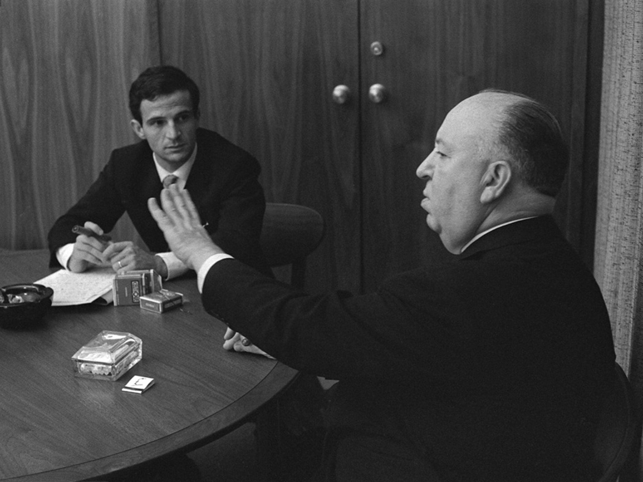 Winners in the frame game: the meeting of two movie greats is recounted in Kent Jones’s ‘Hitchcock/Truffaut’