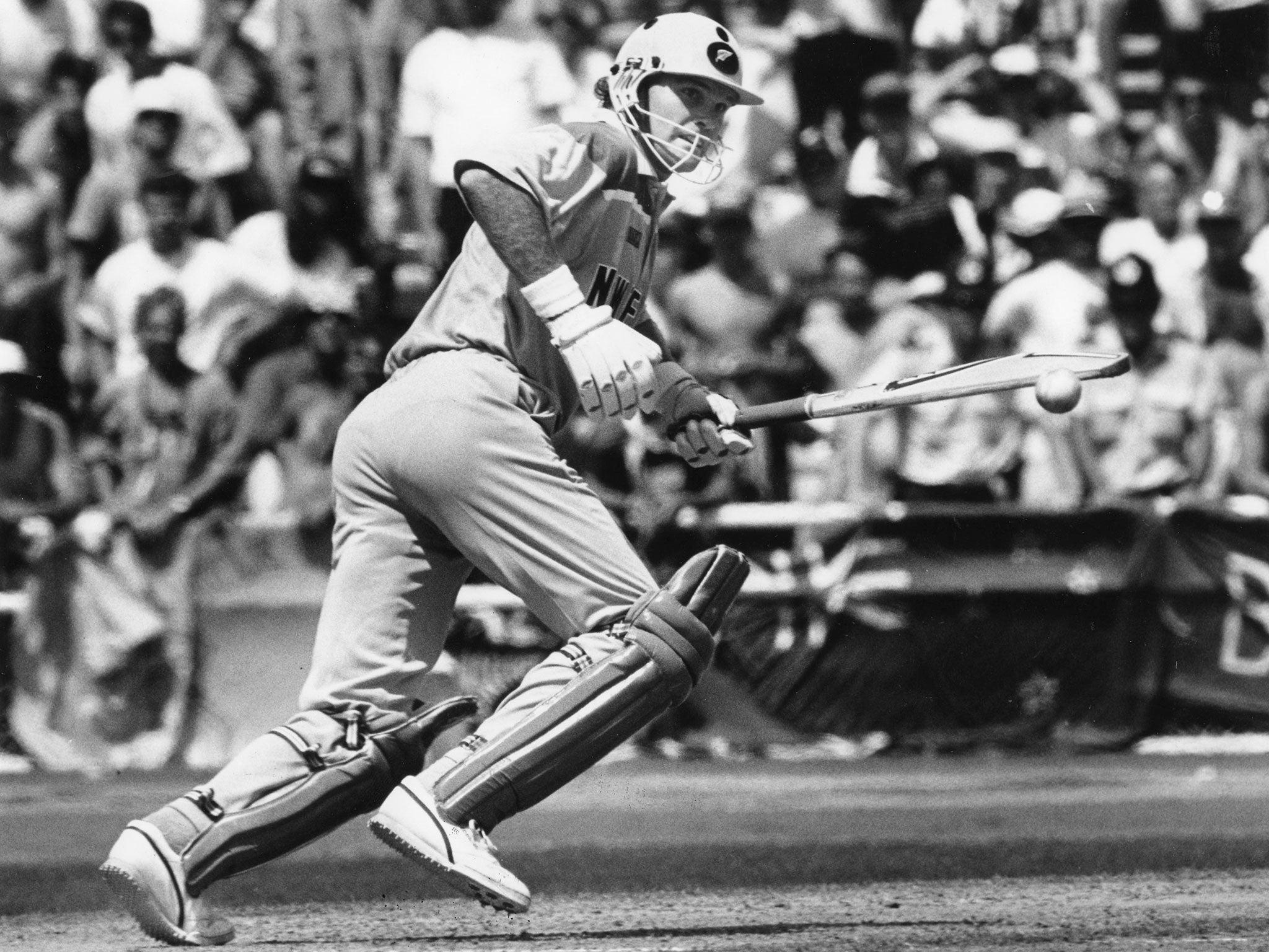 Crowe in 1992: he played spin and fast bowling with equal assurance