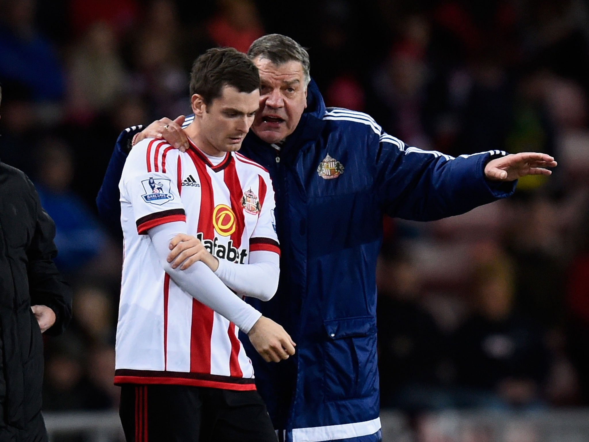 Sam Allardyce, right said the Adam Johnson case had caused the most difficult period of his career