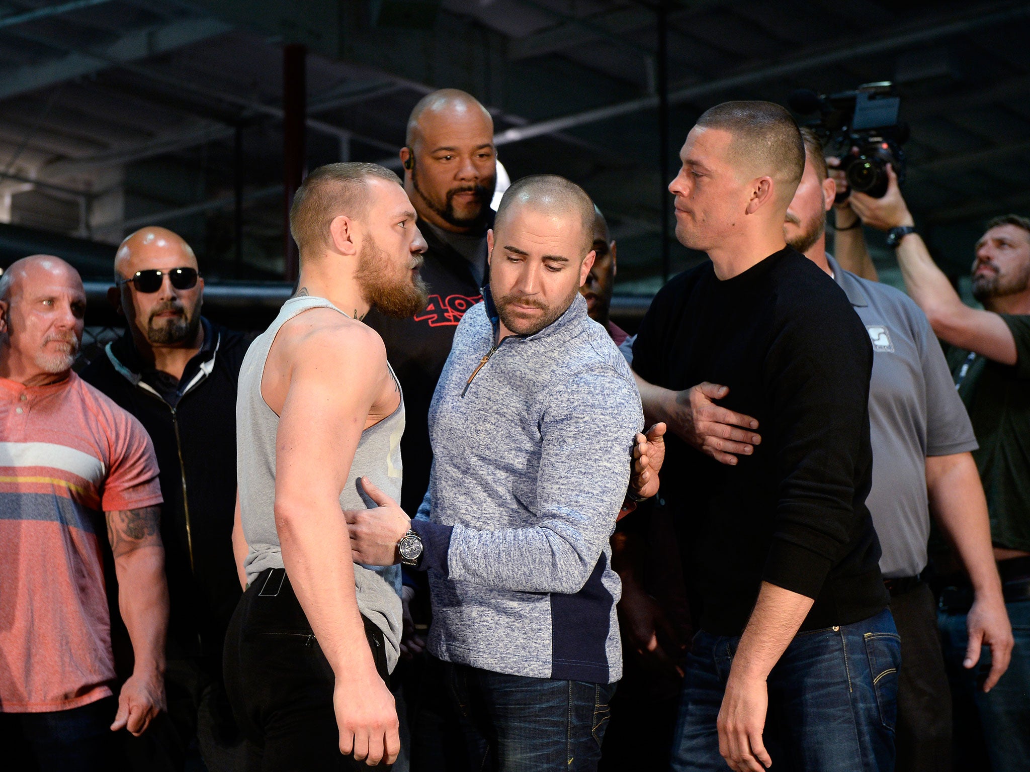 Conor McGregor and Nate Diaz face off on Saturday night at UFC 196