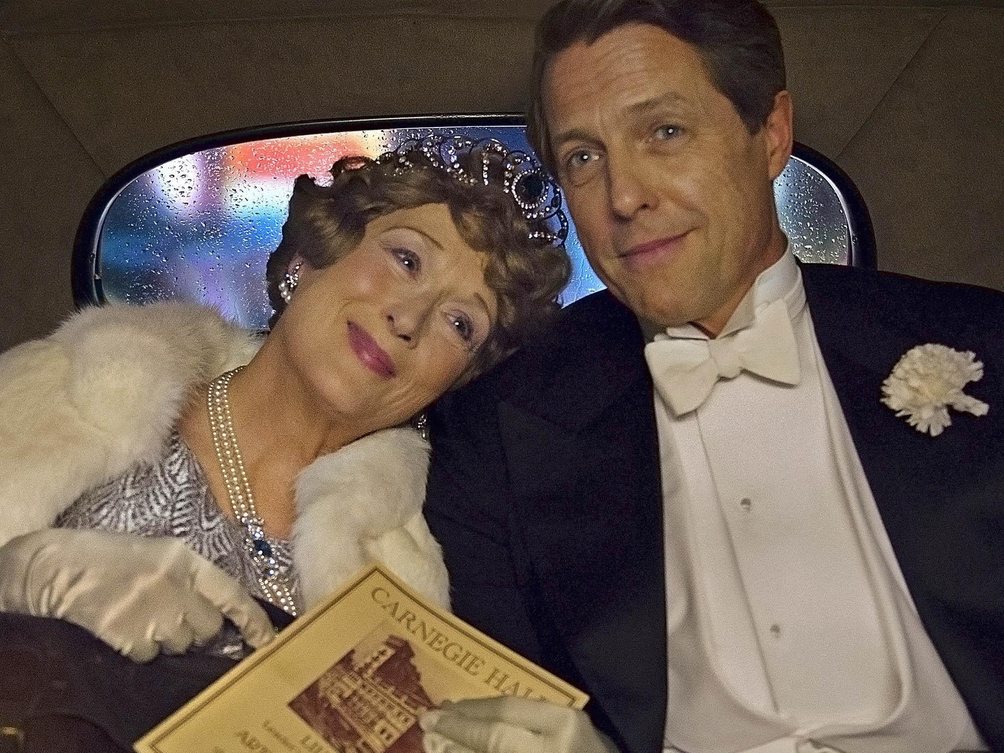 Meryl Streep with Hugh Grant as her husband and flatterer-in-chief in ‘Florence Foster Jenkins’