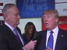 Watch the frosty exchange between Donald Trump and Bill O'Reilly 