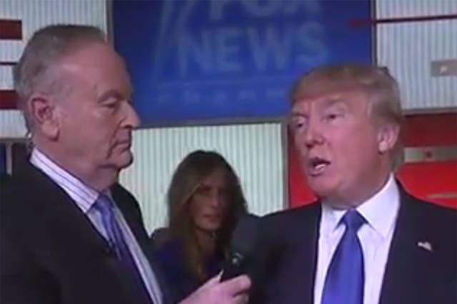 Donald Trump with Bill O'Reilly