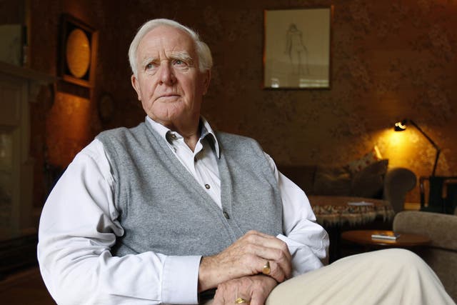 Author John Le Carre, real name David Cornwell at his home in London
